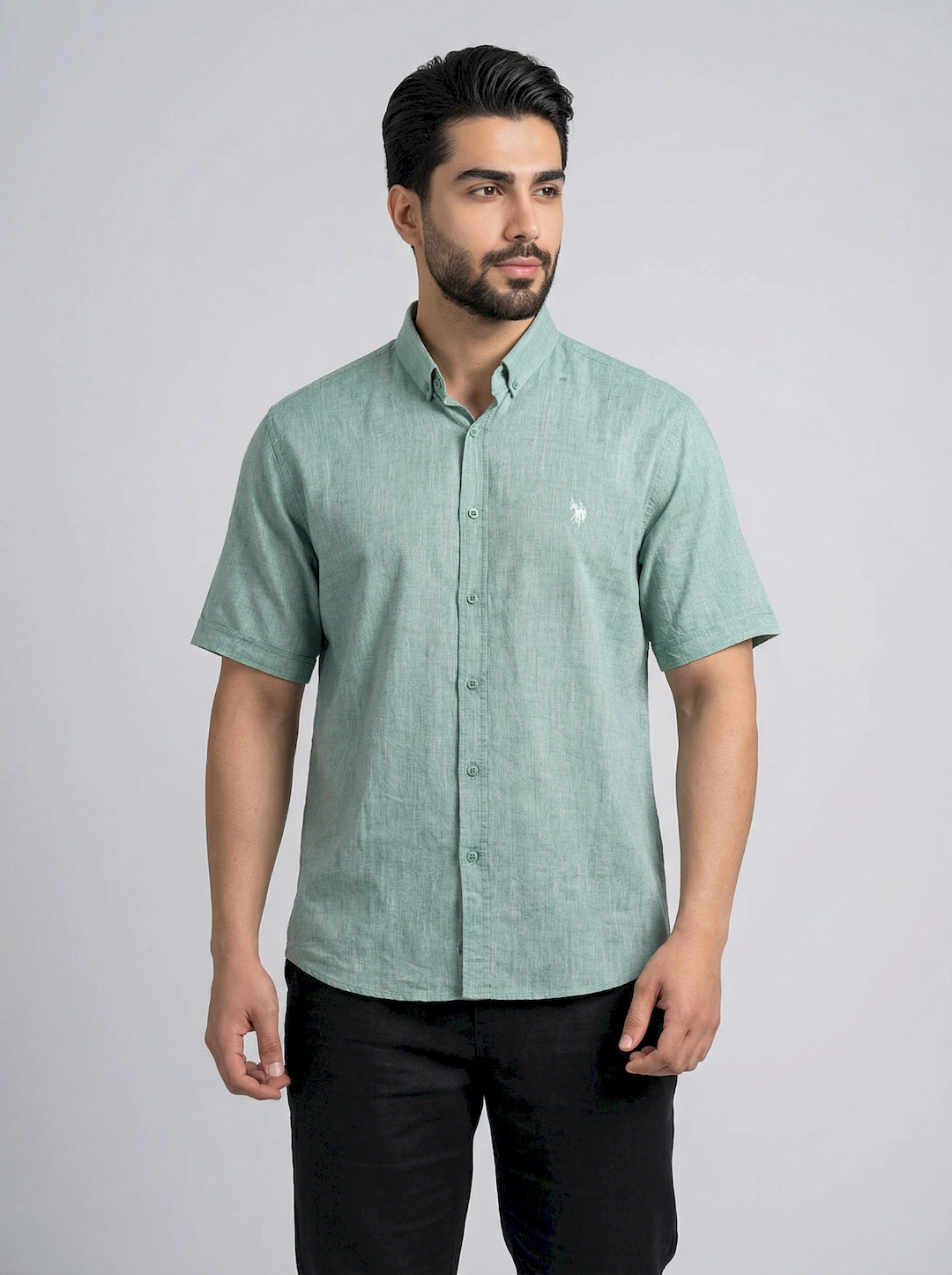 پیراهن لینن مردانه 3725